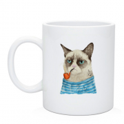 Чашка с котом-матросом