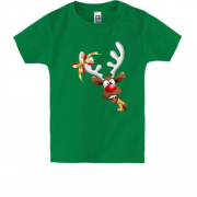 Дитяча футболка з оленем що визирає