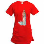 Подовжена футболка з визначними пам'ятками Лондона