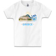 Детская футболка с достопримечательностями Греции