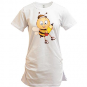 Подовжена футболка з бджолою і олівцем