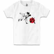 Дитяча футболка з японським ієрогліфом "дзюдо"