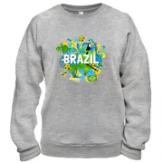 Світшот з бразильським колоритом і написом "brazil"