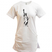 Подовжена футболка з статуєю свободи