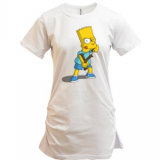 Подовжена футболка Барт Сімпсон з рогаткою