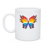 Чашка з яскравим метеликом