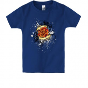 Дитяча футболка з трояндою (1)