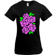 Жіноча футболка з трояндами