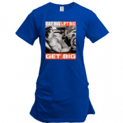 Подовжена футболка з Шварценеггером "Get Big"