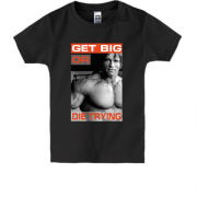 Дитяча футболка з Арні "Get big or die trying"