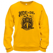Свитшот с мотоциклом "ride or die"