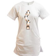 Подовжена футболка з Пінгвінами Мадагаскару