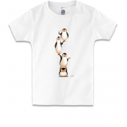 Детская футболка с пингвинами из мадагаскара