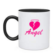 Чашка ангел рожевий