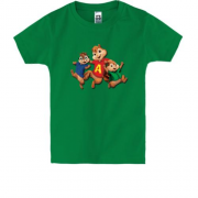 Дитяча футболка з Елвіном і бурундуками