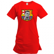 Подовжена футболка з гравцем Барселони