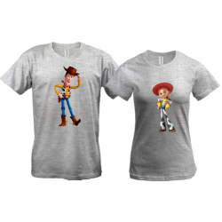 Парные футболки с Джесси и Вуди