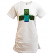 Подовжена футболка з зомбі з Майнкрафту