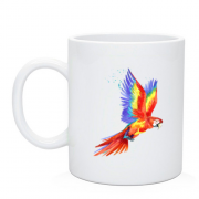 Чашка с летящим попугаем (1)