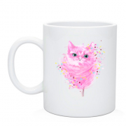 Чашка з рожевим кошеням