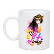 Чашка Sweet baby с обезьянкой