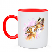 Чашка с лисичками 