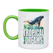 Чашка с китом "tropical dreams"