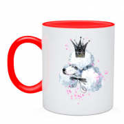 Чашка з пуделем в короні