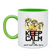 Чашка з ховрашками і попкорном Keep calm & dont eat after 6 pm