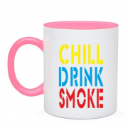 Чашка Chill, Drink, Smoke
