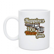 Чашка Happiness is a warm gun