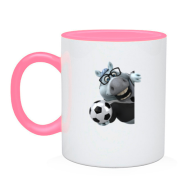 Чашка Веселая лошадь с футбольным мячом