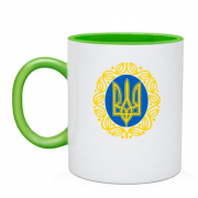 Чашка "Герб Украины с узором"