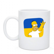 Чашка "Гомер - Украина - рок-н-рол"