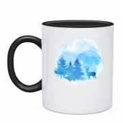 Чашка "Зимний лес"