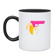 Чашка с банановым пистолетом