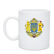 Чашка с большим гербом Украины