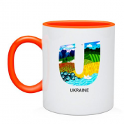 Чашка з літерою "U" Ukraine