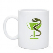 Чашка с чашей и змеей