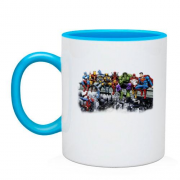Чашка с героями Marvel "На высоте"