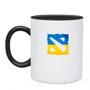 Чашка с логотипом Dota 2 в украинском стиле