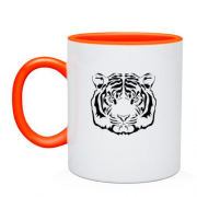 Чашка с мордой тигра