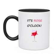 Чашка с надписью It's rose o'clock