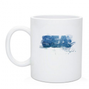 Чашка с надписью "SEA"