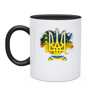 Чашка з написом "Україна Єдина"