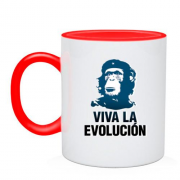 Чашка з надписью "Viva la Evolution"