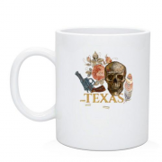 Чашка с нашивкой Texas Череп и Texas