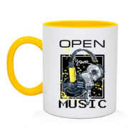 Чашка с наушниками Open your music (1)