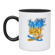 Чашка з вогненним тризубом