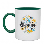 Чашка с орнаментом "Украина"